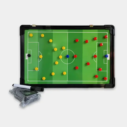 TABLERO TACTICO FUTBOL 30x45cm, CON FICHAS MAGNETICAS