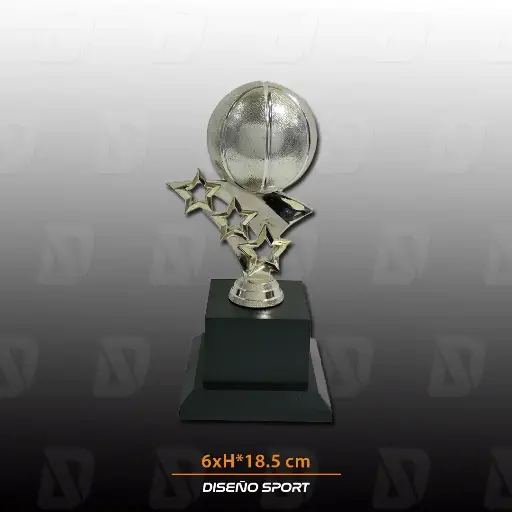 PREMIO BA506-043S DE BALONCESTO BALÓN CON ESTRELLAS