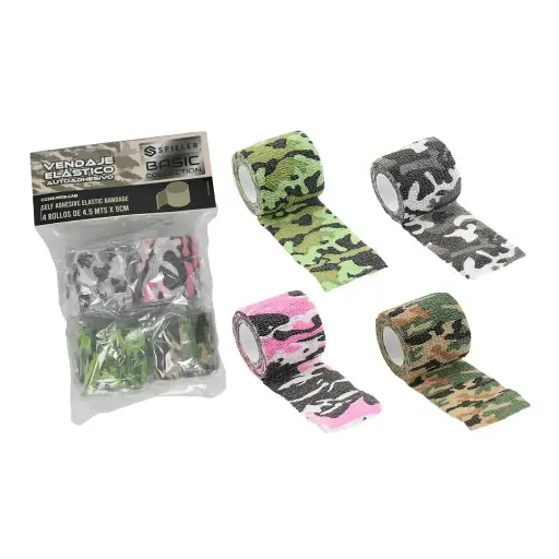 VENDA ELASTICO ADHESIVO SET DE 4 CAMUFLAJE